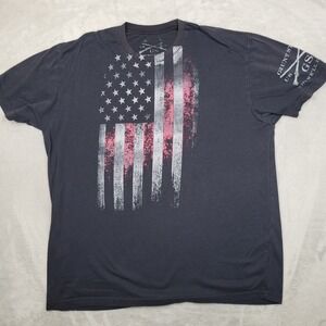 Grunt Style T Shirt Men XXL Patriot Military Tactical Veteran‎ 2A USA Flag 049